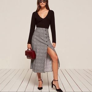 Reformation Veronica Skirt- Heather Size 2